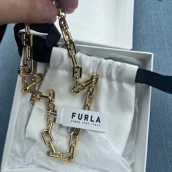 Furla Gold Chain Key Holder - Picture 6 of 16